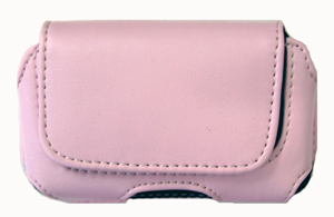 Eva Leather Pouch Pink Horizontal